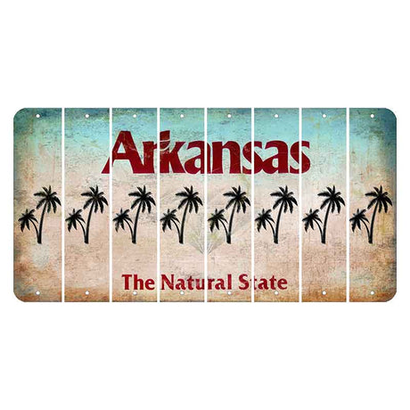 Arkansas Diamond Cut License Plate Strips (Set of 8)