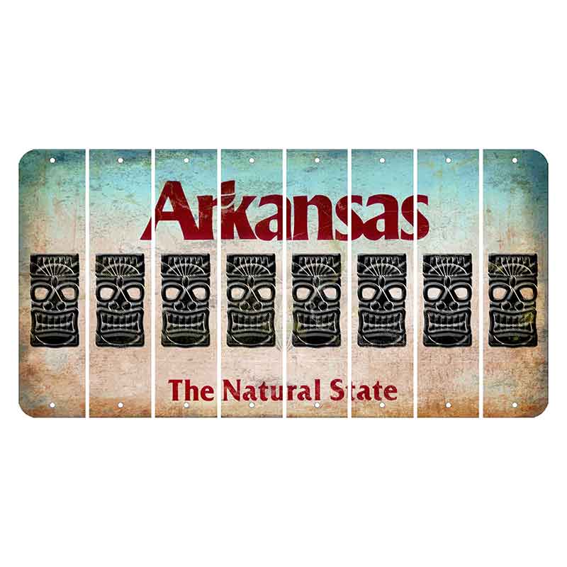 Arkansas Diamond Cut License Plate Strips (Set of 8)