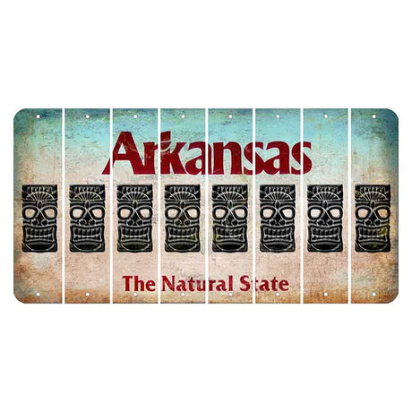 Arkansas Diamond Cut License Plate Strips (Set of 8)