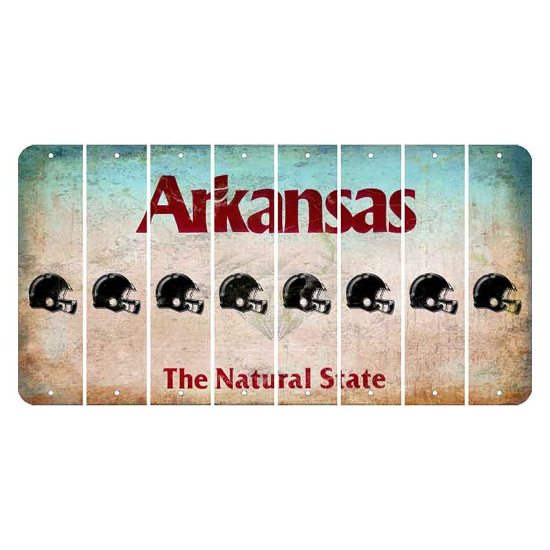 Arkansas Diamond Cut License Plate Strips (Set of 8)