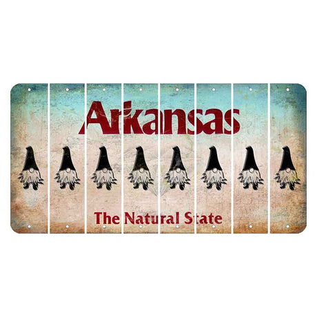 Arkansas Diamond Cut License Plate Strips (Set of 8)