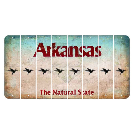 Arkansas Diamond Cut License Plate Strips (Set of 8)