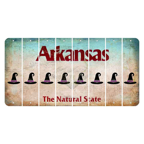 Arkansas Diamond Cut License Plate Strips (Set of 8)