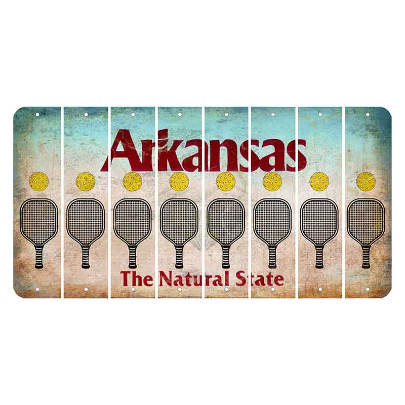 Arkansas Diamond Cut License Plate Strips (Set of 8)