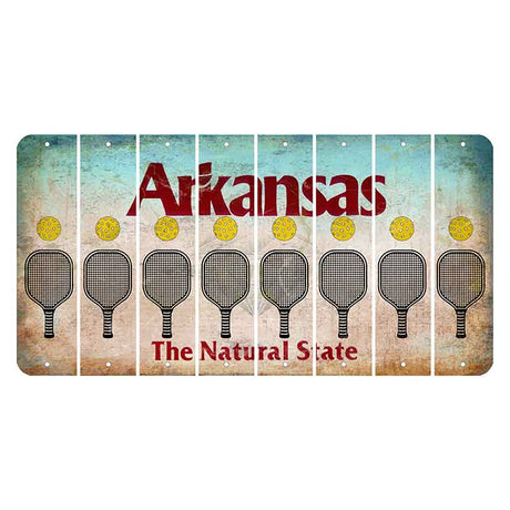 Arkansas Diamond Cut License Plate Strips (Set of 8)