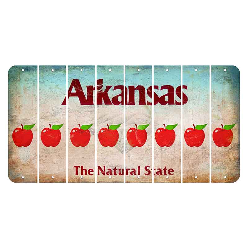 Arkansas Diamond Cut License Plate Strips (Set of 8)