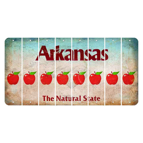 Arkansas Diamond Cut License Plate Strips (Set of 8)