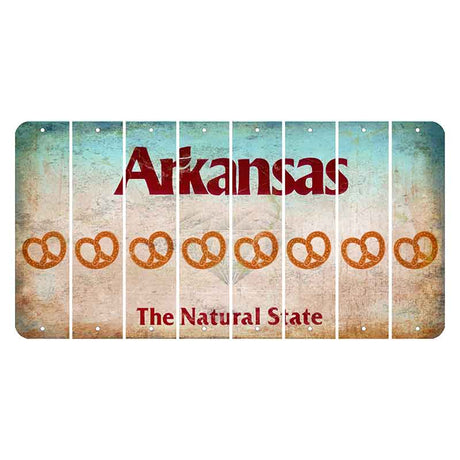 Arkansas Diamond Cut License Plate Strips (Set of 8)