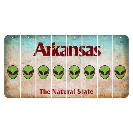 Arkansas Diamond Cut License Plate Strips (Set of 8)