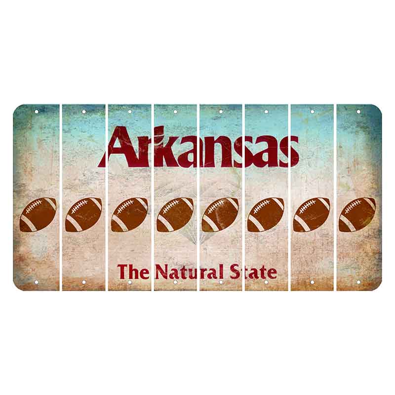 Arkansas Diamond Cut License Plate Strips (Set of 8)