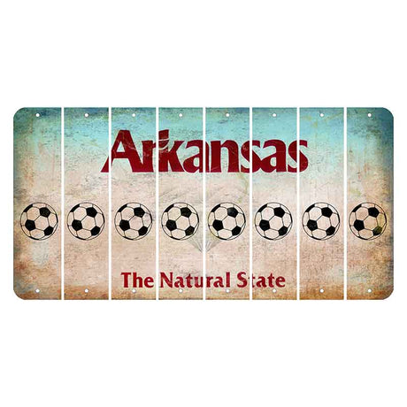 Arkansas Diamond Cut License Plate Strips (Set of 8)