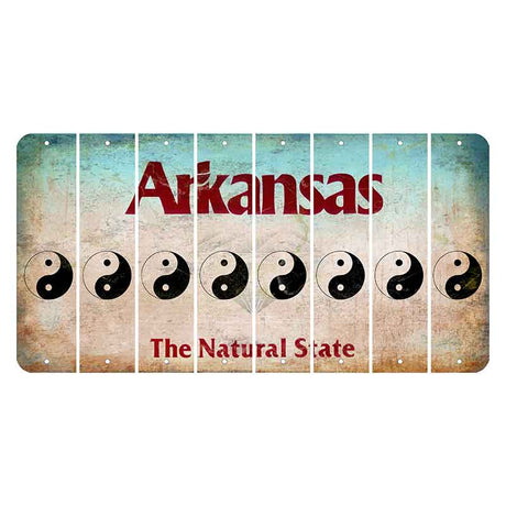 Arkansas Diamond Cut License Plate Strips (Set of 8)