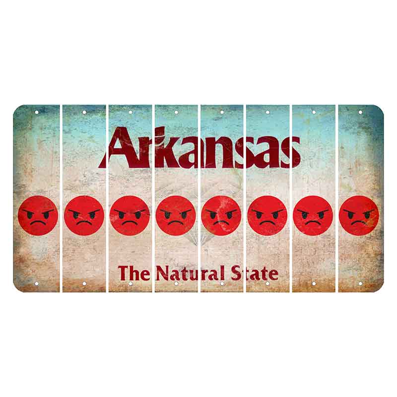 Arkansas Diamond Cut License Plate Strips (Set of 8)