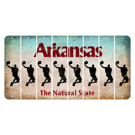 Arkansas Diamond Cut License Plate Strips (Set of 8)