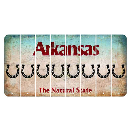 Arkansas Diamond Cut License Plate Strips (Set of 8)