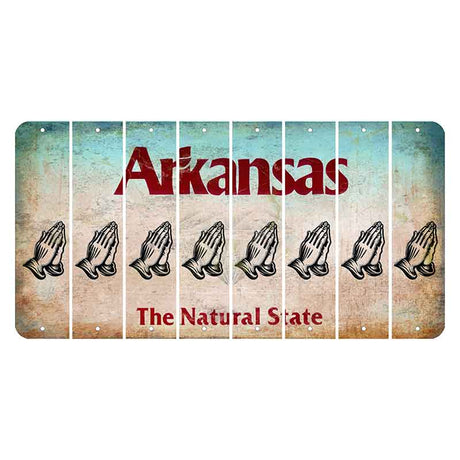 Arkansas Diamond Cut License Plate Strips (Set of 8)