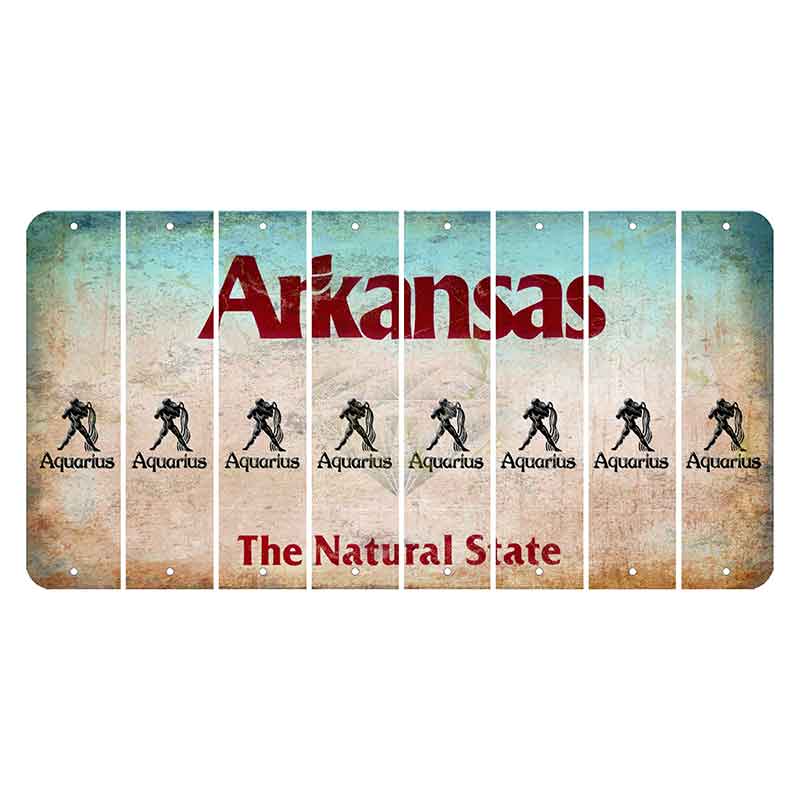 Arkansas Diamond Cut License Plate Strips (Set of 8)