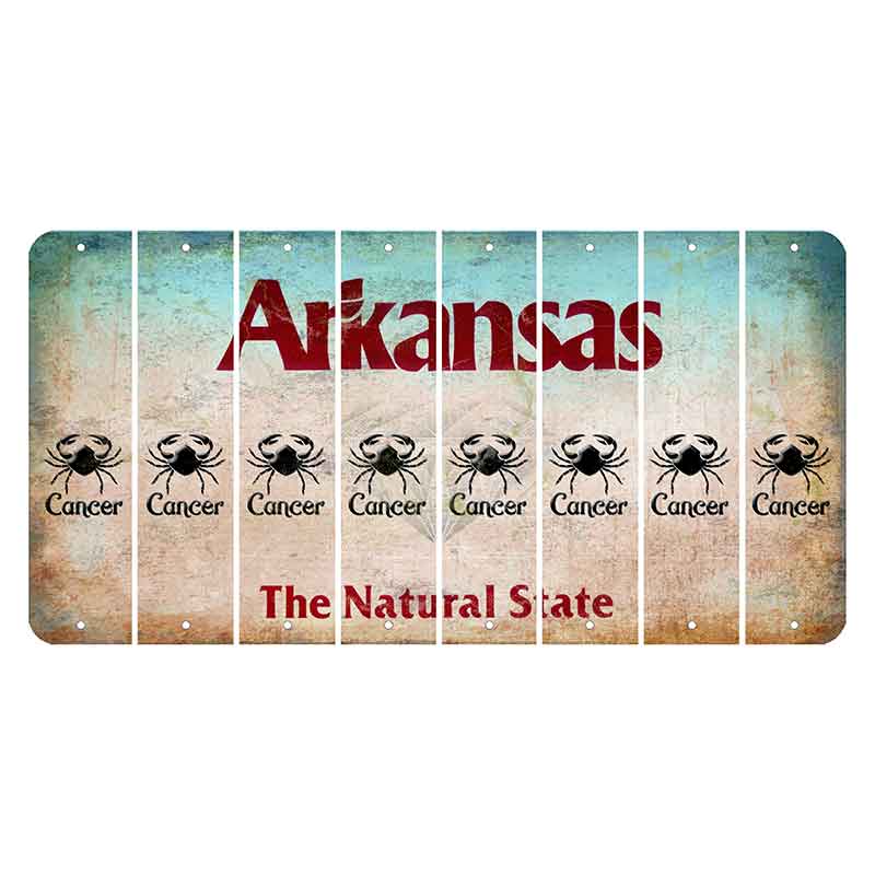 Arkansas Diamond Cut License Plate Strips (Set of 8)