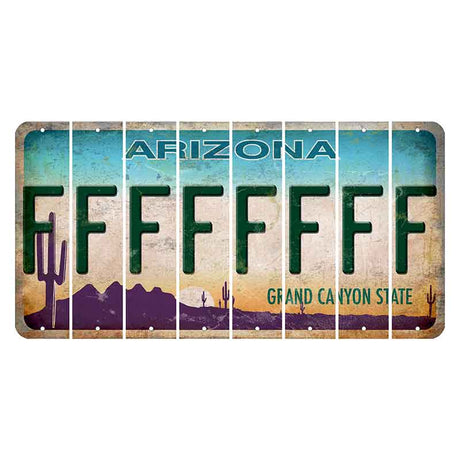 Arizona Desert Scene Cut License Plate Strips (Set of 8)