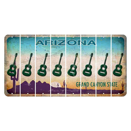 Arizona Desert Scene Cut License Plate Strips (Set of 8)