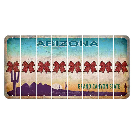 Arizona Desert Scene Cut License Plate Strips (Set of 8)