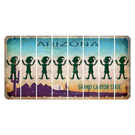 Arizona Desert Scene Cut License Plate Strips (Set of 8)