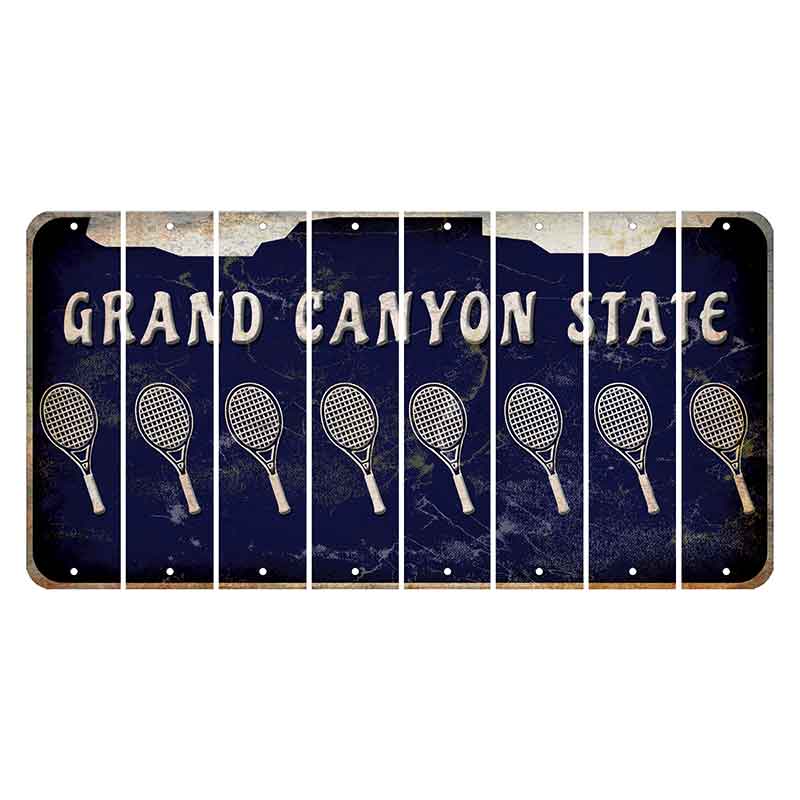 Arizona Navy Cut License Plate Strips (Set of 8)