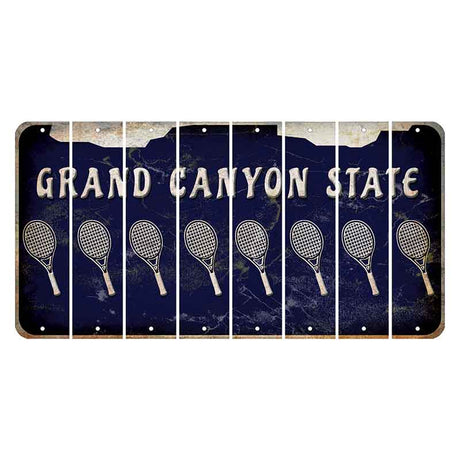 Arizona Navy Cut License Plate Strips (Set of 8)