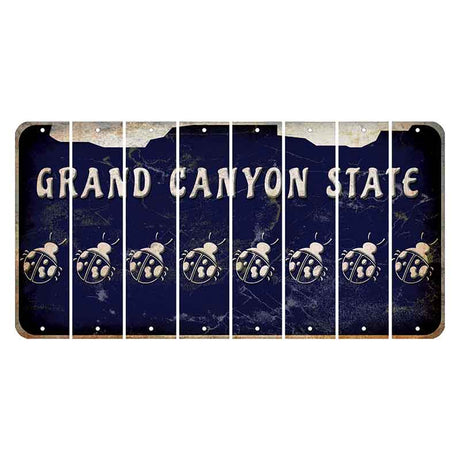 Arizona Navy Cut License Plate Strips (Set of 8)