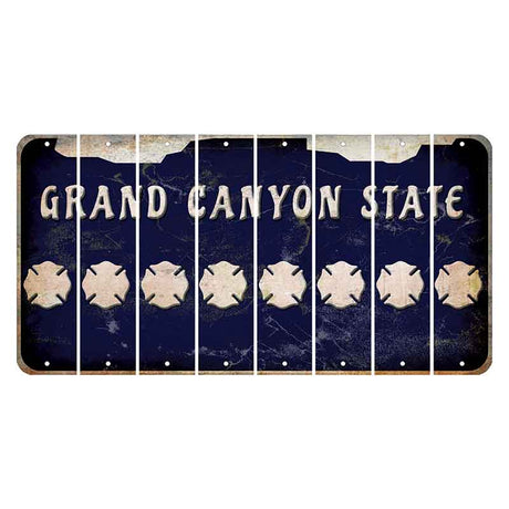 Arizona Navy Cut License Plate Strips (Set of 8)