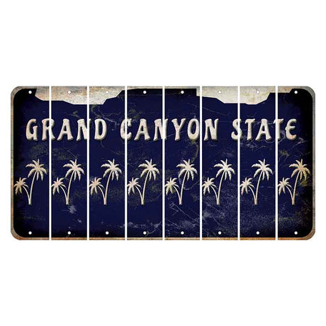 Arizona Navy Cut License Plate Strips (Set of 8)