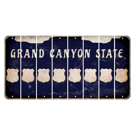 Arizona Navy Cut License Plate Strips (Set of 8)