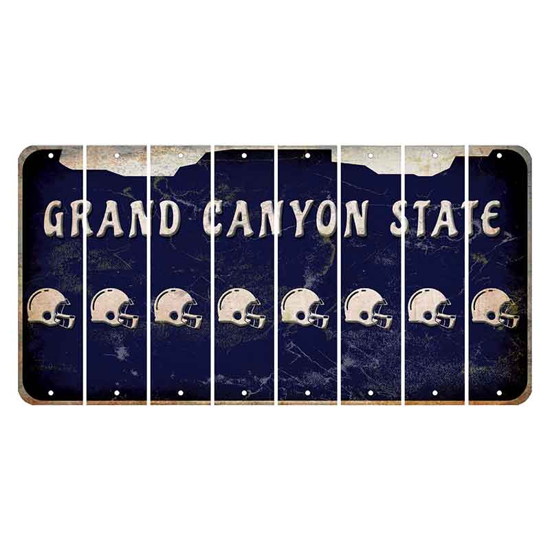 Arizona Navy Cut License Plate Strips (Set of 8)