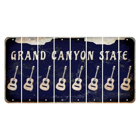 Arizona Navy Cut License Plate Strips (Set of 8)