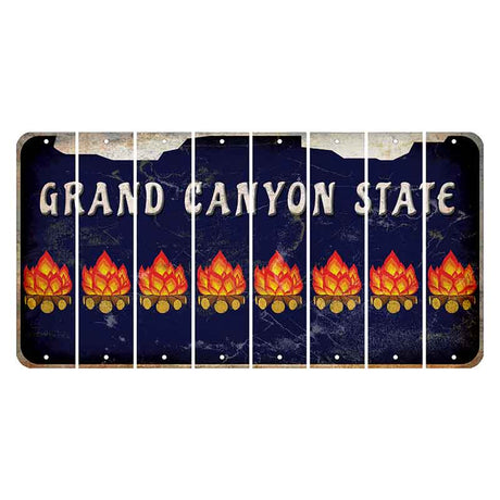 Arizona Navy Cut License Plate Strips (Set of 8)