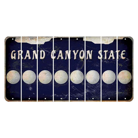 Arizona Navy Cut License Plate Strips (Set of 8)