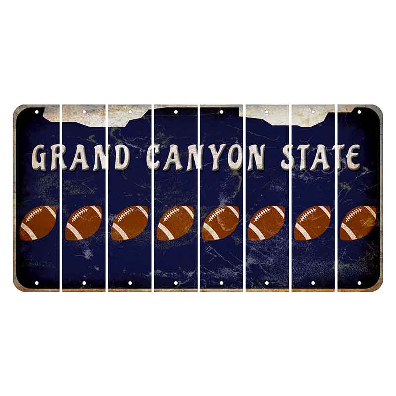 Arizona Navy Cut License Plate Strips (Set of 8)