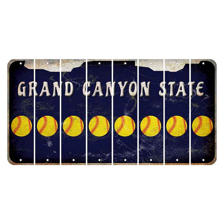 Arizona Navy Cut License Plate Strips (Set of 8)