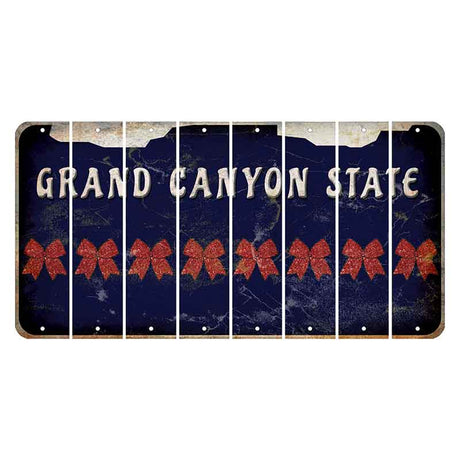 Arizona Navy Cut License Plate Strips (Set of 8)