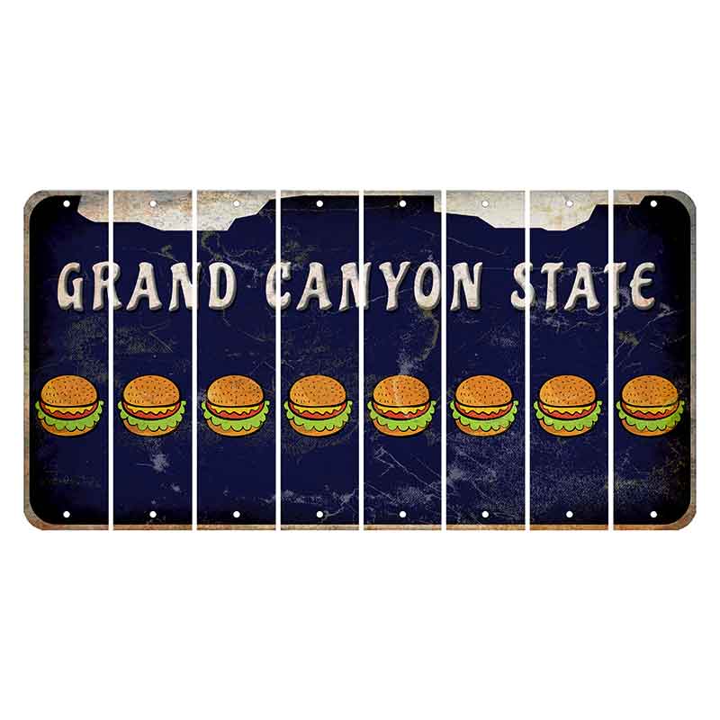 Arizona Navy Cut License Plate Strips (Set of 8)