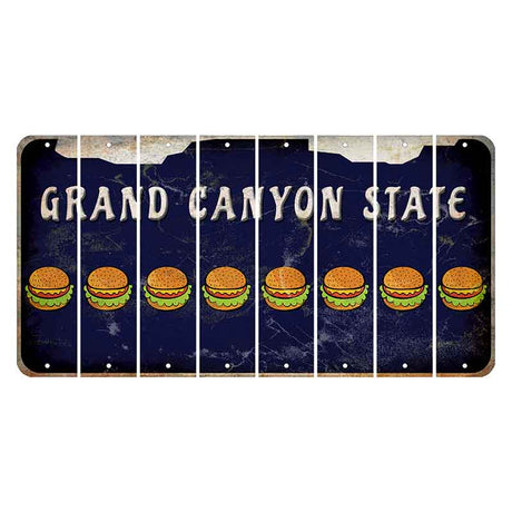 Arizona Navy Cut License Plate Strips (Set of 8)