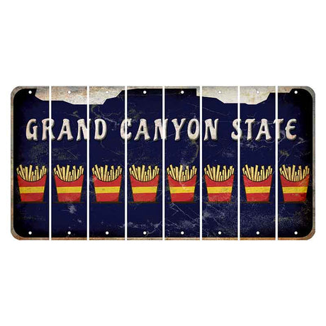 Arizona Navy Cut License Plate Strips (Set of 8)