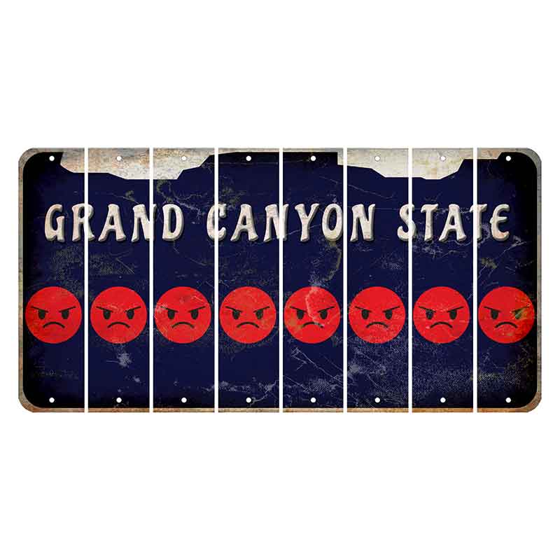 Arizona Navy Cut License Plate Strips (Set of 8)