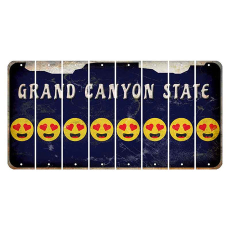 Arizona Navy Cut License Plate Strips (Set of 8)