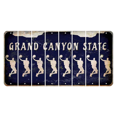 Arizona Navy Cut License Plate Strips (Set of 8)