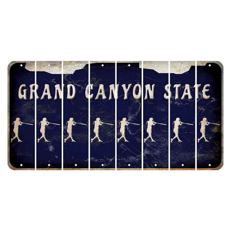 Arizona Navy Cut License Plate Strips (Set of 8)