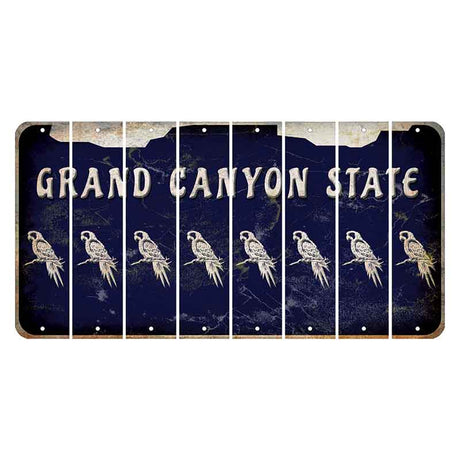 Arizona Navy Cut License Plate Strips (Set of 8)