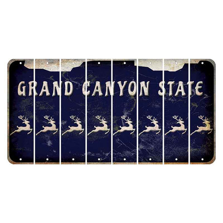 Arizona Navy Cut License Plate Strips (Set of 8)