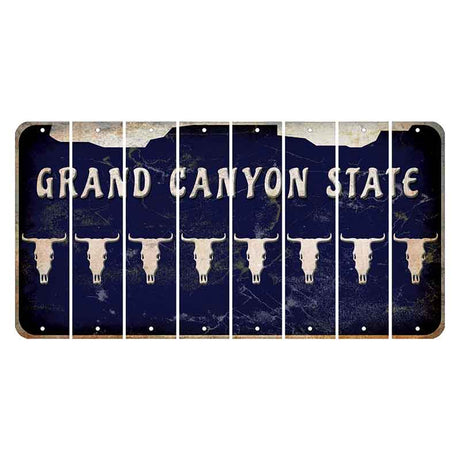 Arizona Navy Cut License Plate Strips (Set of 8)