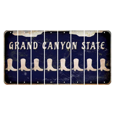 Arizona Navy Cut License Plate Strips (Set of 8)